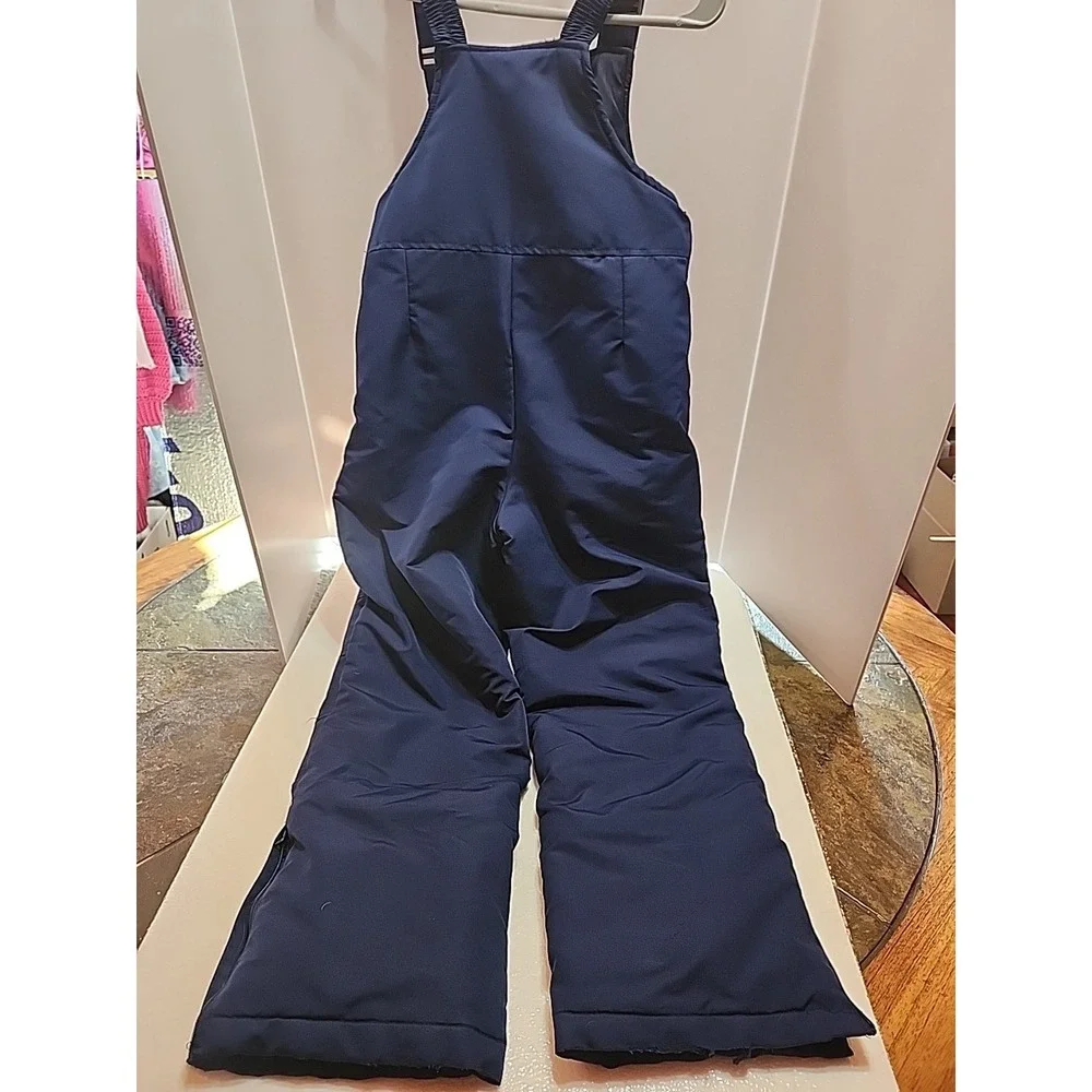 Snow Pants Bibs Athletech Kids‎ Navy Blue Size L 10/12